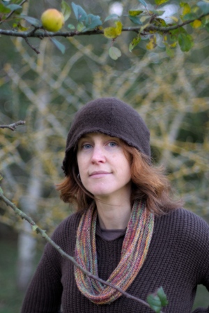 Helen Bell in a blurry woodland